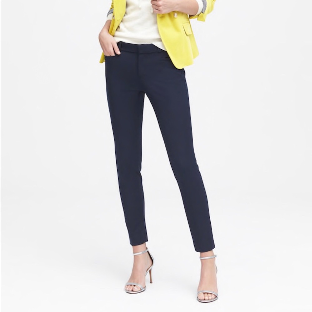 Banana Republic Petite Navy Sloan Pant